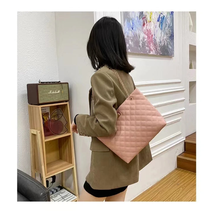 PU Leather Women Crossbody Bag with Two Strap Shoulder Female Messenger Bags Black Exquisite Large-capacity Leather Bag