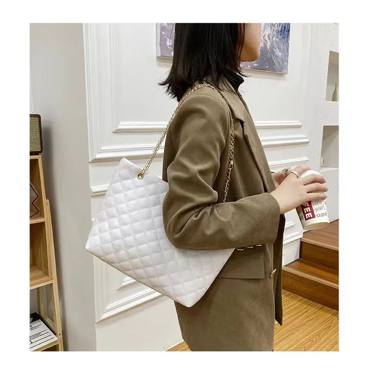 PU Leather Women Crossbody Bag with Two Strap Shoulder Female Messenger Bags Black Exquisite Large-capacity Leather Bag
