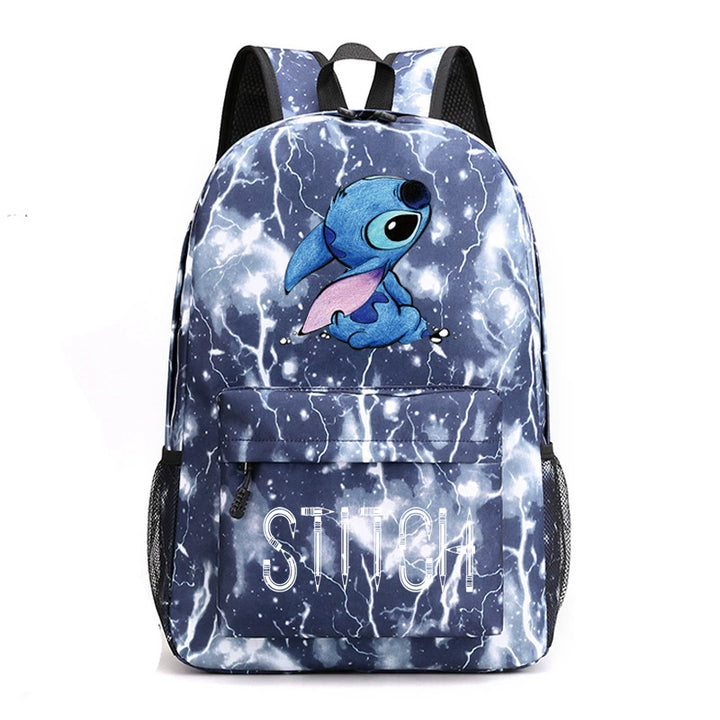 Cross-Border New Star Baby Shi Zi Shi Qi Backpack Black Starry Sky Large Capacity Student Schoolbag Fashion