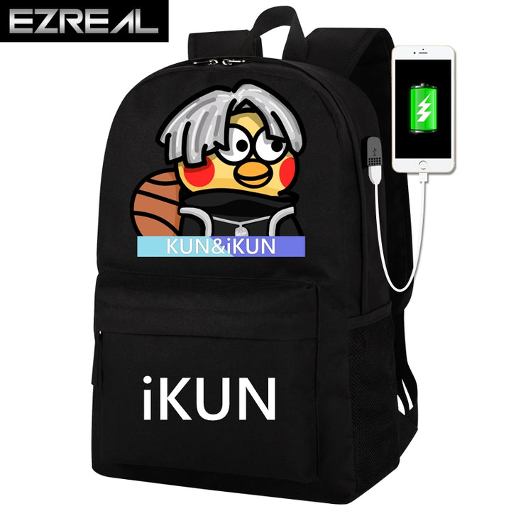 Cai Xukun Small Black Bag Kunkun Ikun Chicken You Are So Beautiful Funny Junior High School Student Boys and Girls Backpack