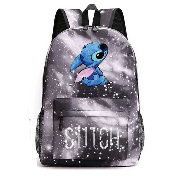 Cross-Border New Star Baby Shi Zi Shi Qi Backpack Black Starry Sky Large Capacity Student Schoolbag Fashion