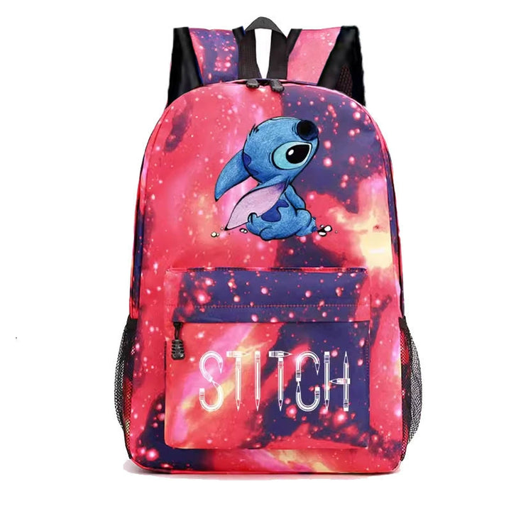 Cross-Border New Star Baby Shi Zi Shi Qi Backpack Black Starry Sky Large Capacity Student Schoolbag Fashion