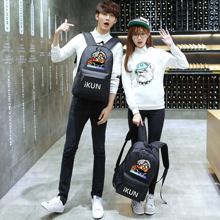 Cai Xukun Small Black Bag Kunkun Ikun Chicken You Are So Beautiful Funny Junior High School Student Boys and Girls Backpack