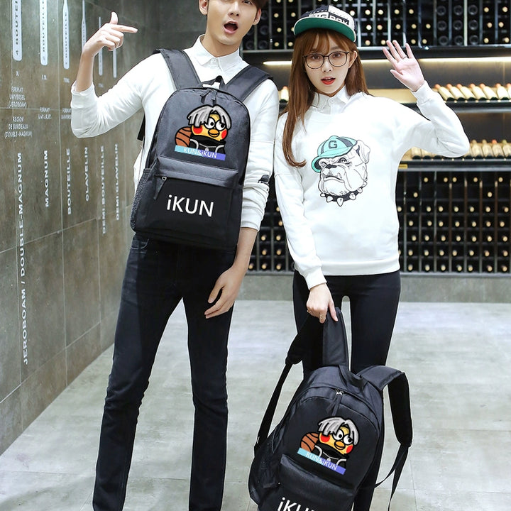 Cai Xukun Small Black Bag Kunkun Ikun Chicken You Are So Beautiful Funny Junior High School Student Boys and Girls Backpack