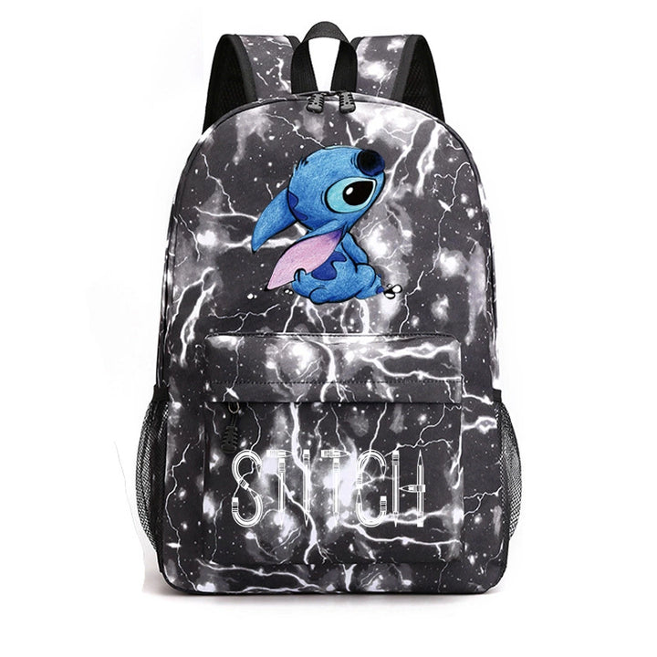 Cross-Border New Star Baby Shi Zi Shi Qi Backpack Black Starry Sky Large Capacity Student Schoolbag Fashion