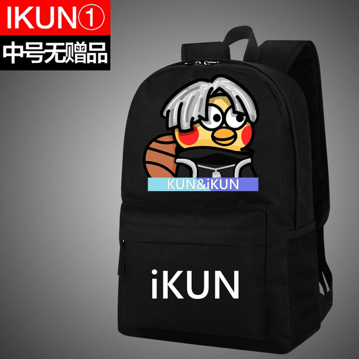 Cai Xukun Small Black Bag Kunkun Ikun Chicken You Are So Beautiful Funny Junior High School Student Boys and Girls Backpack