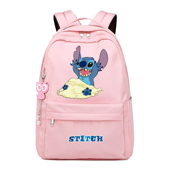 Stitch Star Baby Schoolbag Elementary School Boy Junior High School Student Kids Stitch Joint Name Lightweight Backpack Female