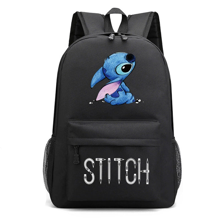 Cross-Border New Star Baby Shi Zi Shi Qi Backpack Black Starry Sky Large Capacity Student Schoolbag Fashion