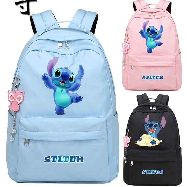 Stitch Star Baby Schoolbag Elementary School Boy Junior High School Student Kids Stitch Joint Name Lightweight Backpack Female