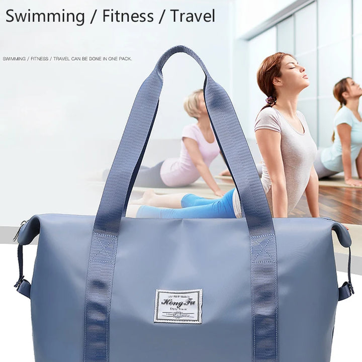 UNIXINU Carry On Travel Duffle Bag Nylon Waterproof Sports Gym Tote Bags for Women Large Capacity Storage Luggage Handbag
