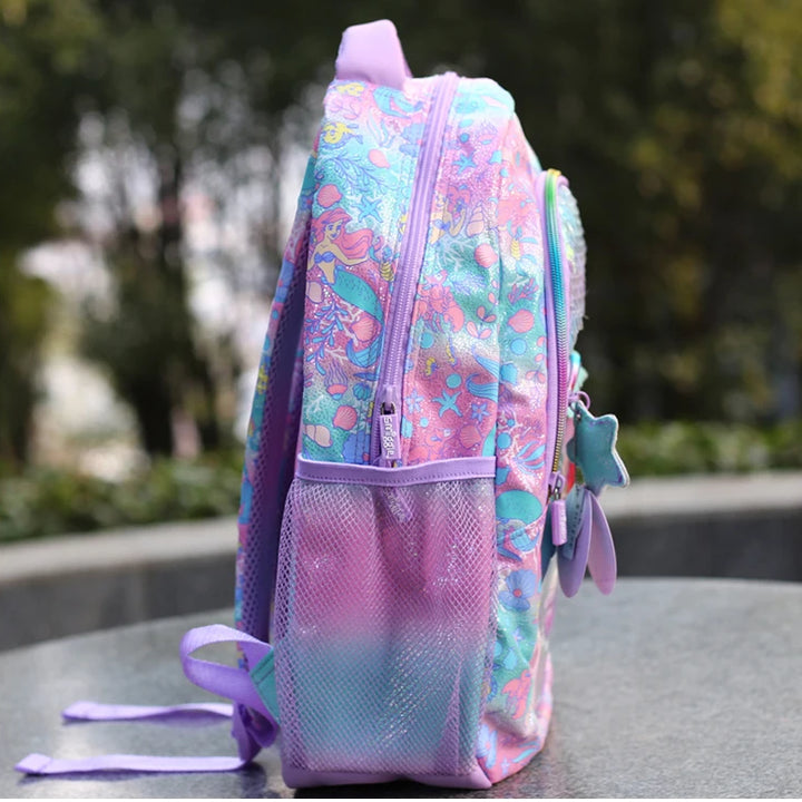 Genuine Disney Australia Smiggle Mermaid School Bag Children Stationery Student Pen Case Lunch Bag Backpack Children's Gift