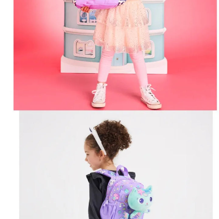 New Original Australia Smiggle Children Schoolbag Girl Gabby Shoulder Backpack Meal Bag Modeling Bags 14 Inch New Semester Gifts