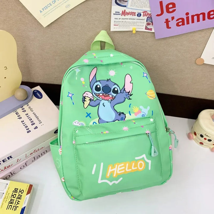 Stitch Backpack, Student Daypack, Lightweight Schoolbag, Adjustable Shoulder Straps Zipper Closure for School Season & Daily Use