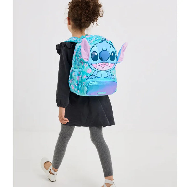 Stitch Large Capacity Outdoor Casual Student Backpack Middle And Primary School Cartoon Bookbag Dual Shoulder Bag For Teens