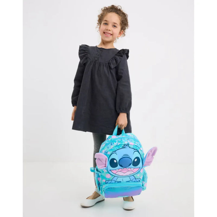 Stitch Large Capacity Outdoor Casual Student Backpack Middle And Primary School Cartoon Bookbag Dual Shoulder Bag For Teens