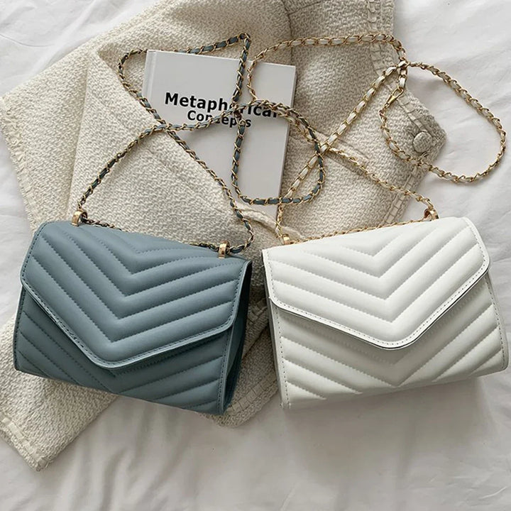 Women's One Shoulder Fashion Retro Small Square Bag Crossbody Handbag Minimalist Style Women's Chain Bag Suitable for Travel-ll