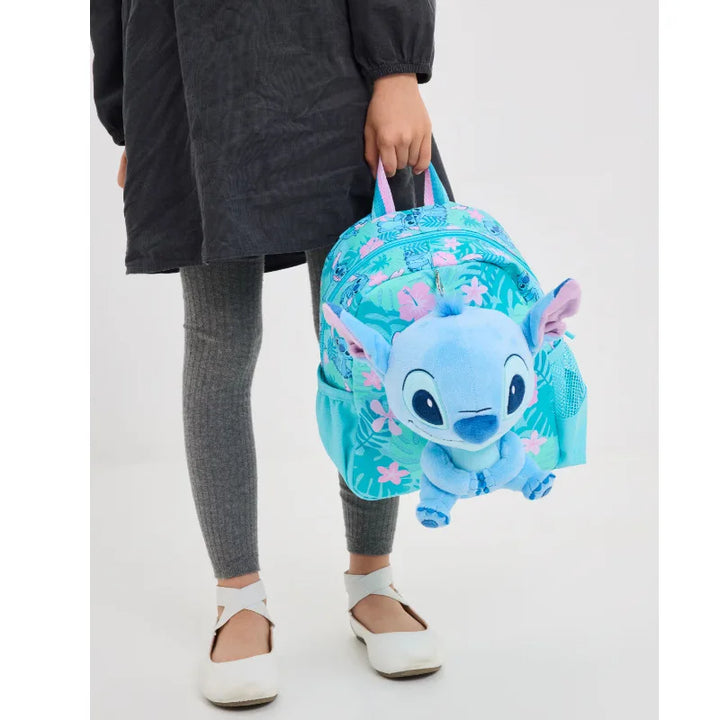 Stitch Large Capacity Outdoor Casual Student Backpack Middle And Primary School Cartoon Bookbag Dual Shoulder Bag For Teens