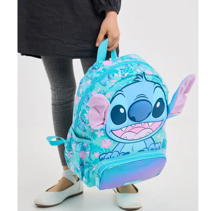 Stitch Large Capacity Outdoor Casual Student Backpack Middle And Primary School Cartoon Bookbag Dual Shoulder Bag For Teens