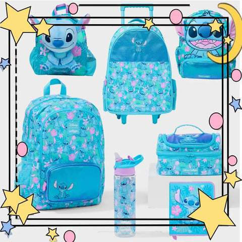 Stitch Large Capacity Outdoor Casual Student Backpack Middle And Primary School Cartoon Bookbag Dual Shoulder Bag For Teens