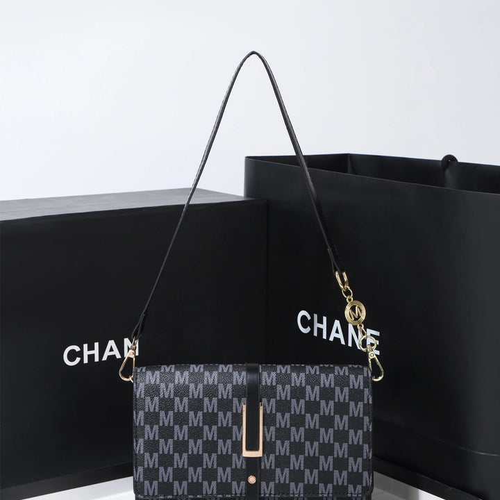 New Fashion Senior Sense Of Women's Shoulder Bag With Small Square Bag PU Light Luxury Niche Fashion Bag