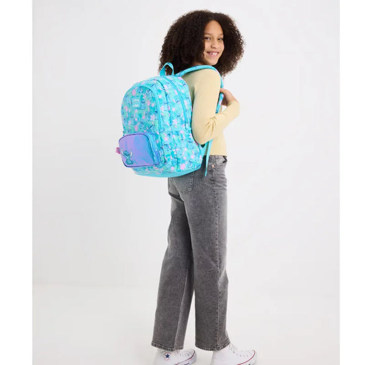 Stitch Large Capacity Outdoor Casual Student Backpack Middle And Primary School Cartoon Bookbag Dual Shoulder Bag For Teens