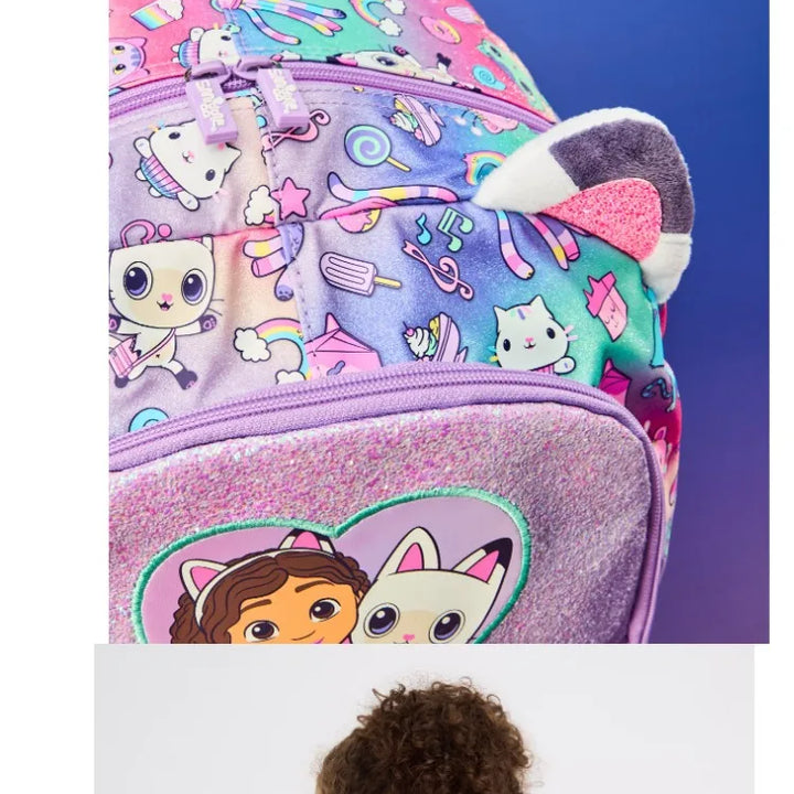 New Original Australia Smiggle Children Schoolbag Girl Gabby Shoulder Backpack Meal Bag Modeling Bags 14 Inch New Semester Gifts