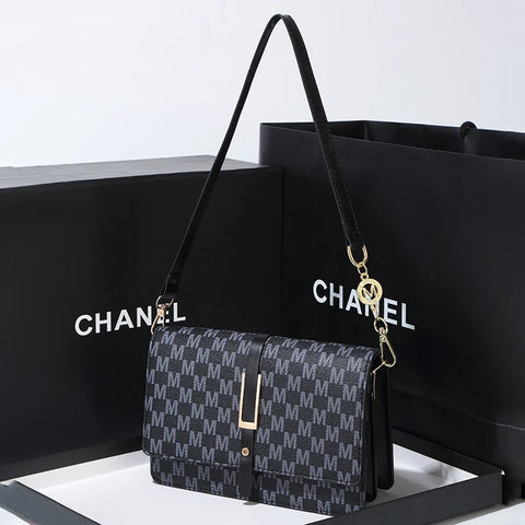 New Fashion Senior Sense Of Women's Shoulder Bag With Small Square Bag PU Light Luxury Niche Fashion Bag