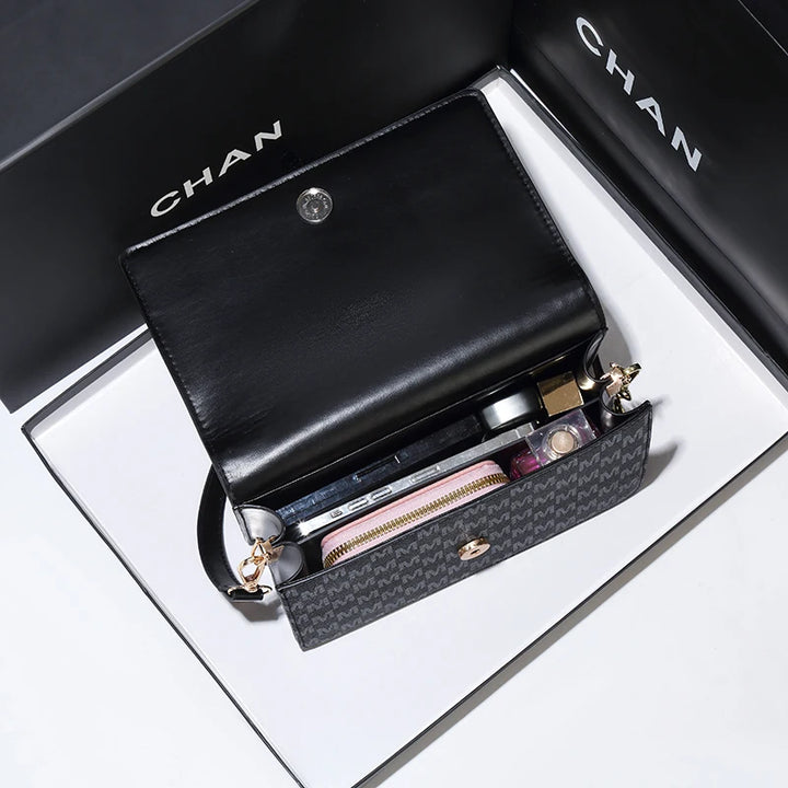 New Fashion Senior Sense Of Women's Shoulder Bag With Small Square Bag PU Light Luxury Niche Fashion Bag