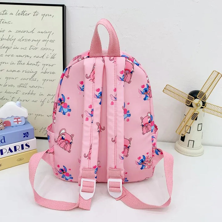 Stitch Backpack, Student Daypack, Lightweight Schoolbag, Adjustable Shoulder Straps Zipper Closure for School Season & Daily Use