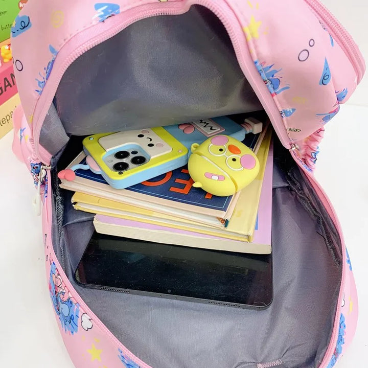Stitch Print Backpack, Student Daypack, Lightweight, Adjustable Shoulder Straps for School Season, Everyday Use Daily Commute