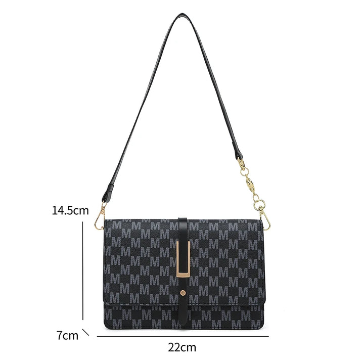 New Fashion Senior Sense Of Women's Shoulder Bag With Small Square Bag PU Light Luxury Niche Fashion Bag