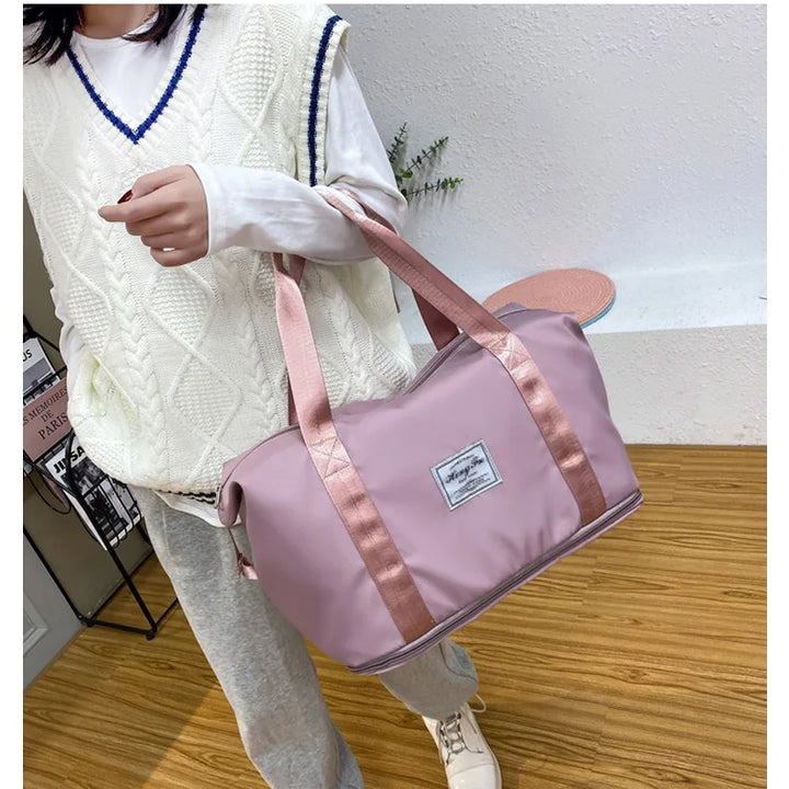 UNIXINU Carry On Travel Duffle Bag Nylon Waterproof Sports Gym Tote Bags for Women Large Capacity Storage Luggage Handbag