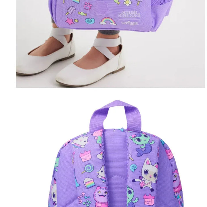 New Original Australia Smiggle Children Schoolbag Girl Gabby Shoulder Backpack Meal Bag Modeling Bags 14 Inch New Semester Gifts