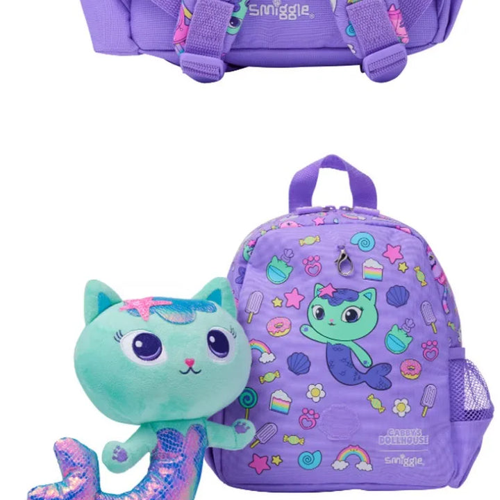New Original Australia Smiggle Children Schoolbag Girl Gabby Shoulder Backpack Meal Bag Modeling Bags 14 Inch New Semester Gifts