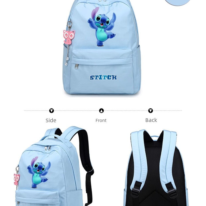 Stitch Star Baby Schoolbag Elementary School Boy Junior High School Student Kids Stitch Joint Name Lightweight Backpack Female