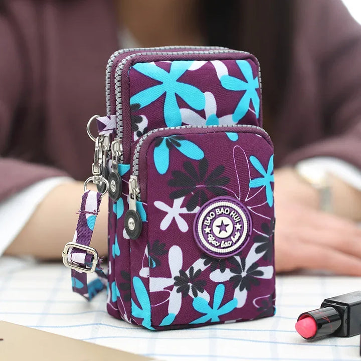 Korean Diagonal Cross Phone Bag for Women's Shoulder Crossbody Bags,Purse Hanging Sports Arm Bag Wallet