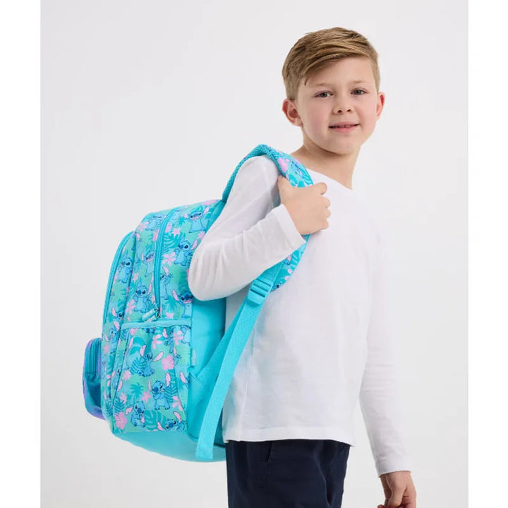 Stitch Large Capacity Outdoor Casual Student Backpack Middle And Primary School Cartoon Bookbag Dual Shoulder Bag For Teens