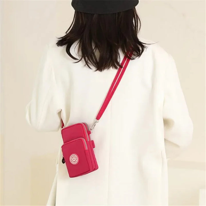 Korean Diagonal Cross Phone Bag for Women's Shoulder Crossbody Bags,Purse Hanging Sports Arm Bag Wallet