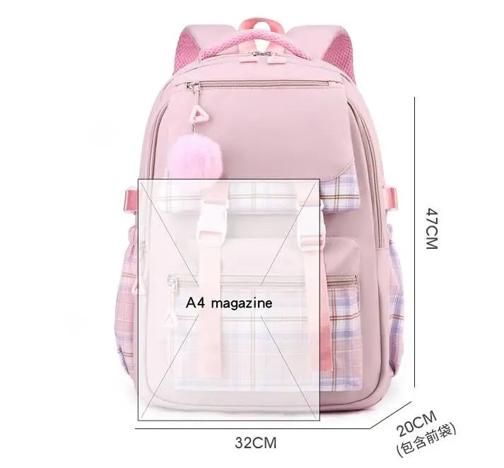 Kawaii school Backpack for Girls cute School Bags Waterproof bookbag Teens College Student Large Travel Shoulder Bag