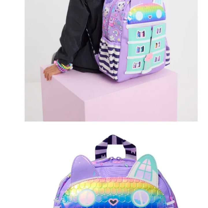 New Original Australia Smiggle Children Schoolbag Girl Gabby Shoulder Backpack Meal Bag Modeling Bags 14 Inch New Semester Gifts