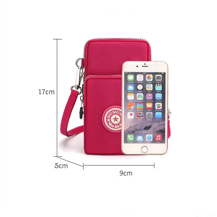 Korean Diagonal Cross Phone Bag for Women's Shoulder Crossbody Bags,Purse Hanging Sports Arm Bag Wallet
