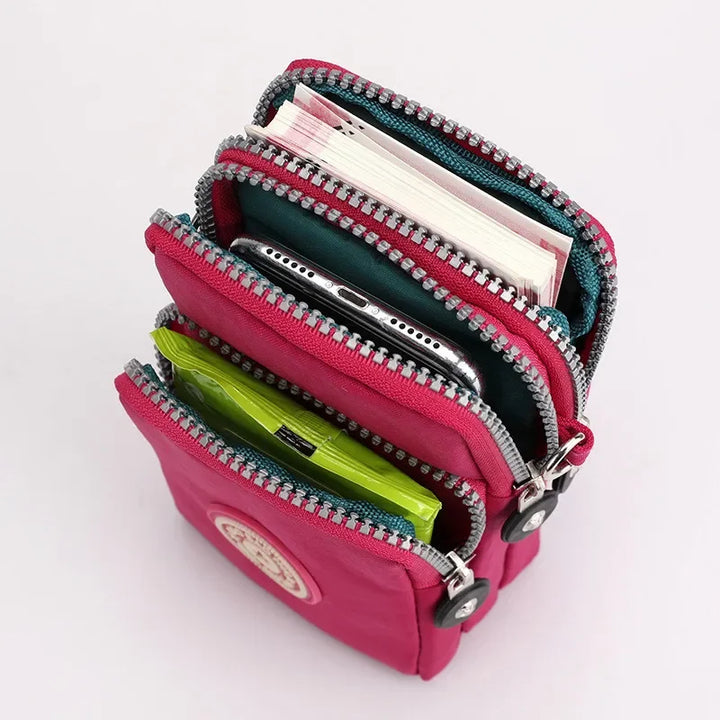 Korean Diagonal Cross Phone Bag for Women's Shoulder Crossbody Bags,Purse Hanging Sports Arm Bag Wallet