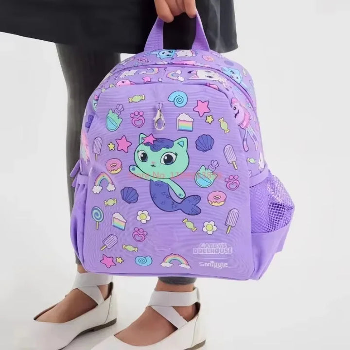New Original Australia Smiggle Children Schoolbag Girl Gabby Shoulder Backpack Meal Bag Modeling Bags 14 Inch New Semester Gifts