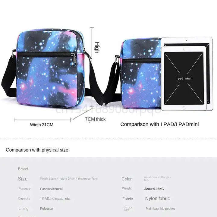 3pcs Set Lilo & Stitch Backpack Anime Shoulder Bag Stitch Pencil Case Black Student Schoolbag Stitch Diagonal Bag Toys Kids Bag