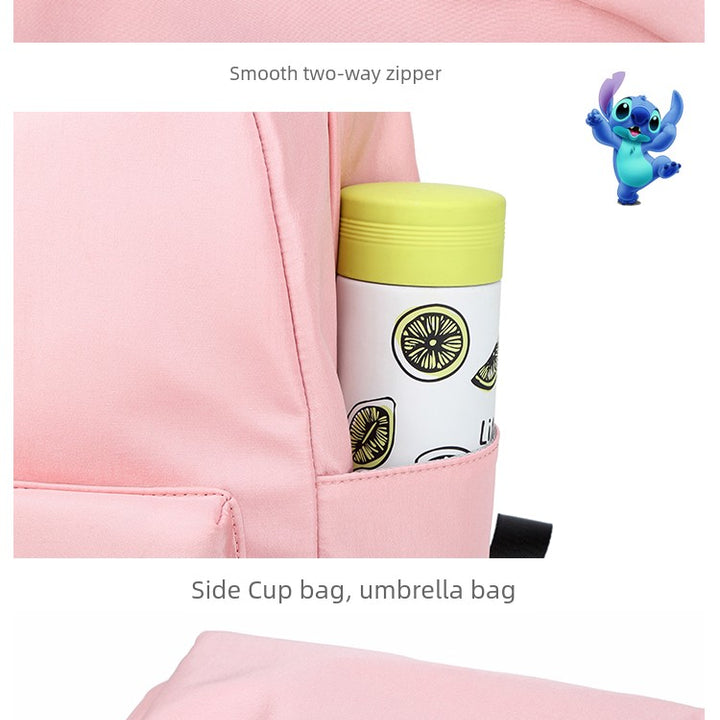Stitch Star Baby Schoolbag Elementary School Boy Junior High School Student Kids Stitch Joint Name Lightweight Backpack Female