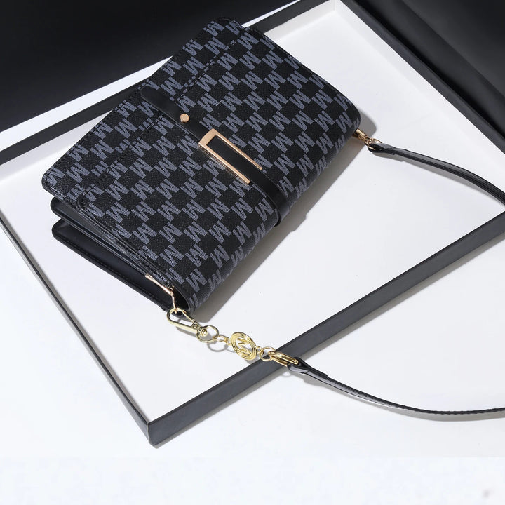 New Fashion Senior Sense Of Women's Shoulder Bag With Small Square Bag PU Light Luxury Niche Fashion Bag