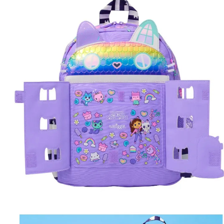 New Original Australia Smiggle Children Schoolbag Girl Gabby Shoulder Backpack Meal Bag Modeling Bags 14 Inch New Semester Gifts
