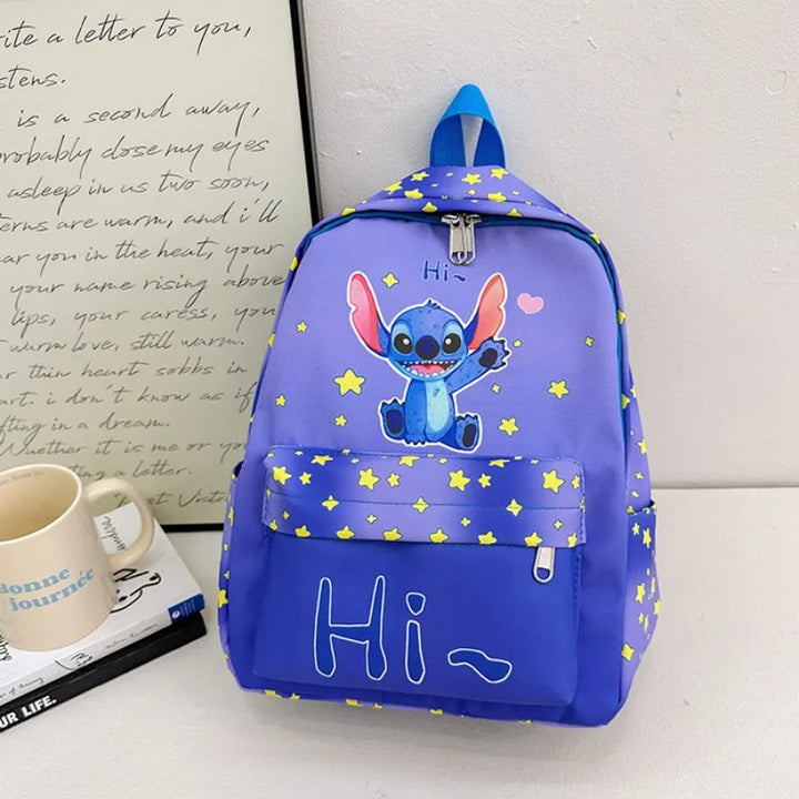 Stitch Anime Boys Backpack, Cute Small Capacity Girls Schoolbag, School And Travel Knapsack With Adjustable Straps